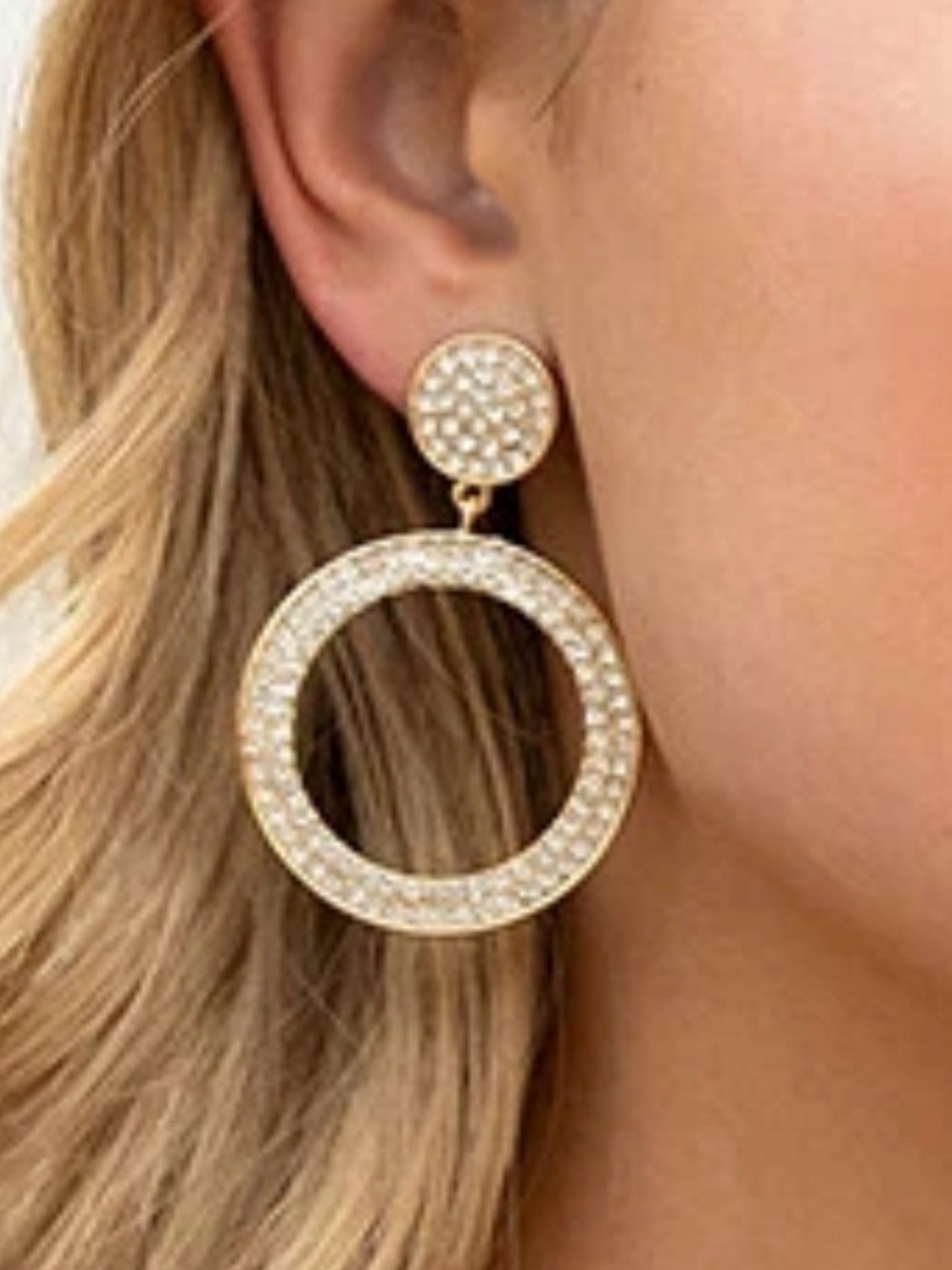 Plunder Design Jewelry Brecken Hoop Dangle Earrings